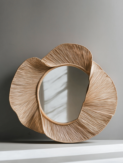 Retractable entrance sliding mirror, cream-style makeup mirror in the bedroom, hotel wall decoration pendant, creative bedside homestay - Image 11