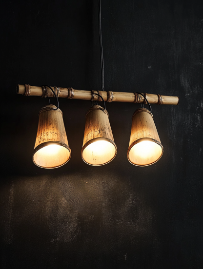Nordic art restaurant, solid wood floor lamps, ceiling staircase chandeliers, decorative items, French creativity - Image 5