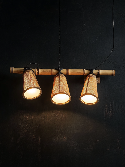 Nordic art restaurant, solid wood floor lamps, ceiling staircase chandeliers, decorative items, French creativity - Image 4
