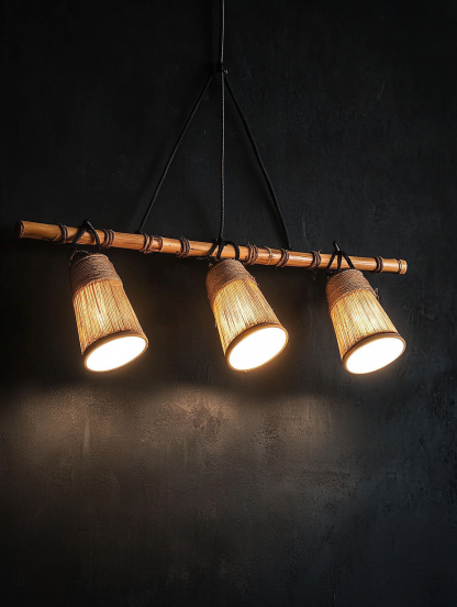Nordic art restaurant, solid wood floor lamps, ceiling staircase chandeliers, decorative items, French creativity - Image 2
