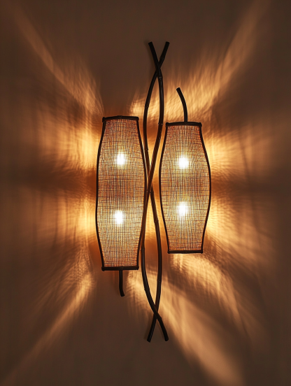 Bedroom floor lamp, living room creative sofa, model room decorative items, metal entrance hall, Chinese style - Image 2