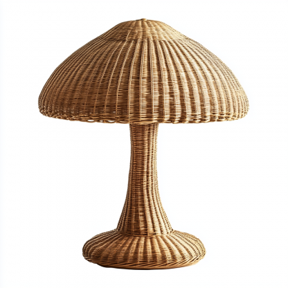 Wabi-sabi style living room desk lamp, Japanese retro homestay study, bedroom bedside, vintage tea room lamp, rattan lamps - Image 8