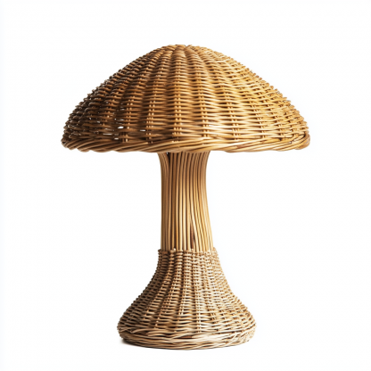 Wabi-sabi style living room desk lamp, Japanese retro homestay study, bedroom bedside, vintage tea room lamp, rattan lamps - Image 7