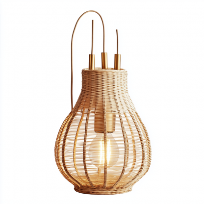 Wabi-sabi style homestay desk lamp, Chinese retro bedroom, study, living room side cabinet decoration, handmade bedside lamp - Image 5