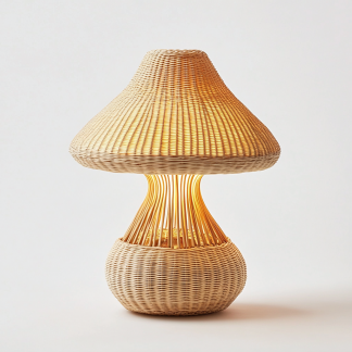 Decorative model room, living room, floral art, niche bedroom, French retro, entrance hall, Wabi-sabi style, modern and simple, mushroom lamp