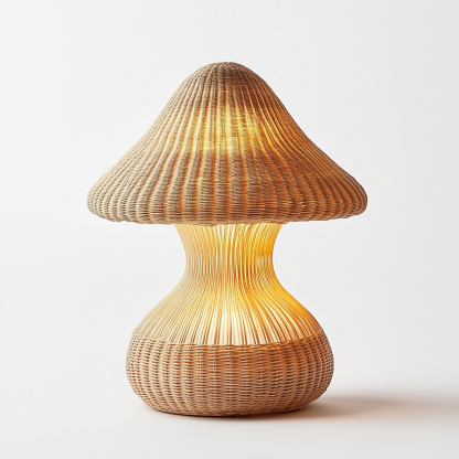 Decorative model room, living room, floral art, niche bedroom, French retro, entrance hall, Wabi-sabi style, modern and simple, mushroom lamp - Image 3