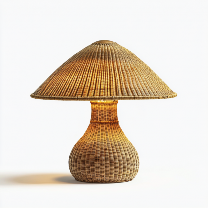 Wabi-sabi style homestay desk lamp, Chinese retro bedroom, study, living room side cabinet decoration, handmade bedside lamp - Image 3