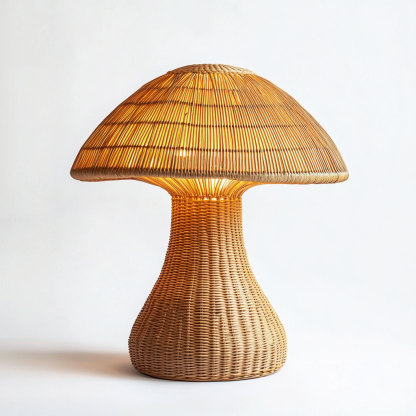 Decorative model room, living room, floral art, niche bedroom, French retro, entrance hall, Wabi-sabi style, modern and simple, mushroom lamp - Image 9