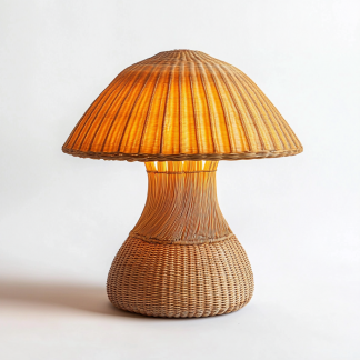 Decorative model room, living room, floral art, niche bedroom, French retro, entrance hall, Wabi-sabi style, modern and simple, mushroom lamp