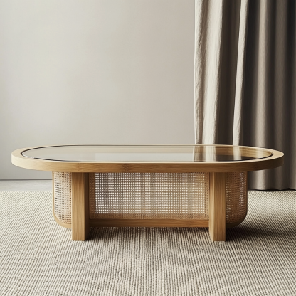 Wabi-sabi style solid wood coffee table, North American imported coffee table, ancient-style tea table storage table - Image 8
