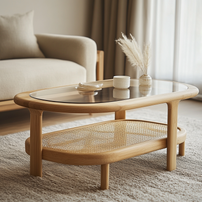 The traditional Chinese-style dining side cabinet, coffee table, long table, coffee table, and large board of the Zhongdao Tai Hotel in the homestay exude a sense of light luxury and high-end - Image 3