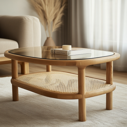 The traditional Chinese-style dining side cabinet, coffee table, long table, coffee table, and large board of the Zhongdao Tai Hotel in the homestay exude a sense of light luxury and high-end - Image 2