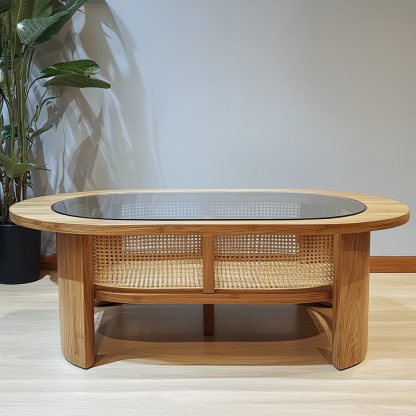 Wabi-sabi style coffee table for living room, modern, simple, light luxury and high-end designer coffee table for small apartment use - Image 9