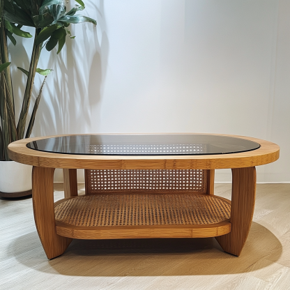 Wabi-sabi style coffee table for living room, modern, simple, light luxury and high-end designer coffee table for small apartment use - Image 7