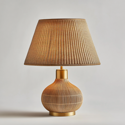 10 Wabi-sabi style homestay desk lamp, Chinese retro bedroom, study, living room side cabinet decoration, Handmade bedside lamp - Image 4