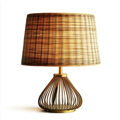 10 Wabi-sabi style homestay desk lamp, Chinese retro bedroom, study, living room side cabinet decoration, Handmade bedside lamp - Image 3