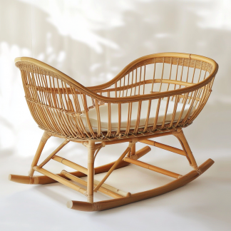 Outdoor garden, high backrest, adjustable seat, small-sized simple children's leisure chair, homestay baby crib