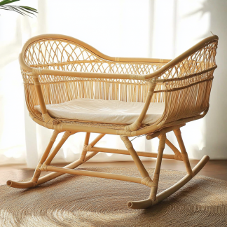 Wabi-sabi style baby crib, solid wood bedroom, children's room, full solid wood, Japanese tatami bedv