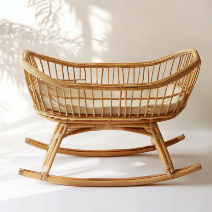 Outdoor garden, high backrest, adjustable seat, small-sized simple children's leisure chair, homestay baby crib - Image 4