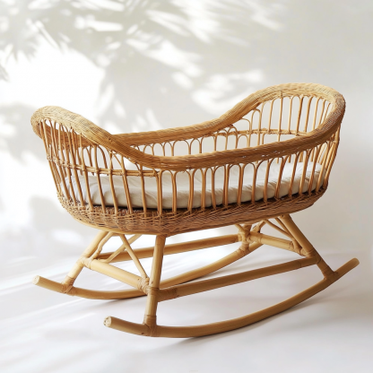 Outdoor garden, high backrest, adjustable seat, small-sized simple children's leisure chair, homestay baby crib - Image 2