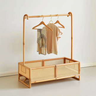 Skin-friendly floor-standing coat rack, multi-functional multi-layer storage rack, for storing items in the bedroom and student dormitory