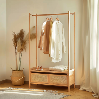 Modern and simple decorative bedside table, living room coat rack cabinet, storage cabinet, bedside cabinet with dirty clothes