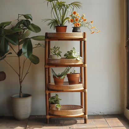 Flower stand, storage rack, balcony ironwork guardrail, hanging flower stand, window sill railing, plant flowerpot stand, succulent and green vine stand - Image 4