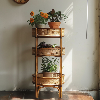 Flower stand, storage rack, balcony ironwork guardrail, hanging flower stand, window sill railing, plant flowerpot stand, succulent and green vine stand - Image 3