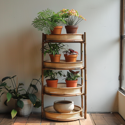 Flower stand, storage rack, balcony ironwork guardrail, hanging flower stand, window sill railing, plant flowerpot stand, succulent and green vine stand - Image 8