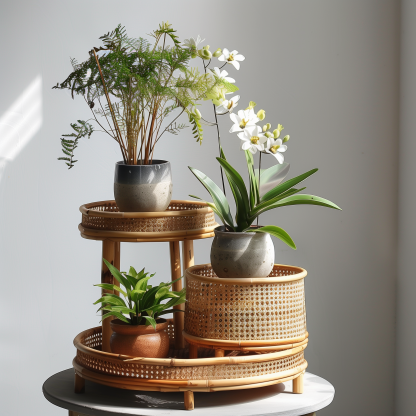 Japanese-style rattan dining chair, living room home casual chair, simple backrest chair, living room hand-woven ins25 years old - Image 8