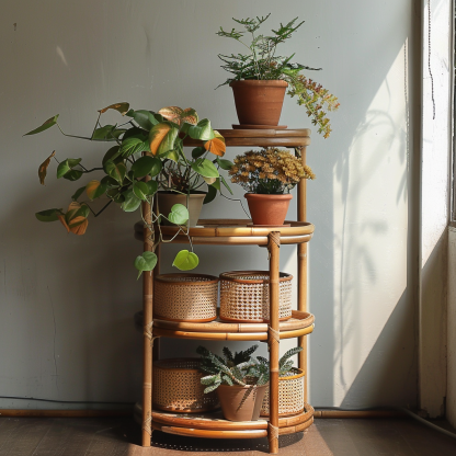 Flower stand, storage rack, balcony ironwork guardrail, hanging flower stand, window sill railing, plant flowerpot stand, succulent and green vine stand - Image 9
