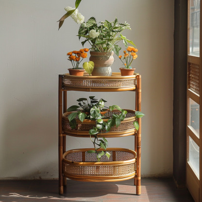 Flower stand, storage rack, balcony ironwork guardrail, hanging flower stand, window sill railing, plant flowerpot stand, succulent and green vine stand - Image 8