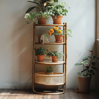Flower stand, storage rack, balcony ironwork guardrail, hanging flower stand, window sill railing, plant flowerpot stand, succulent and green vine stand - Image 9