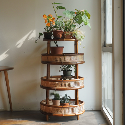 Flower stand, storage rack, balcony ironwork guardrail, hanging flower stand, window sill railing, plant flowerpot stand, succulent and green vine stand - Image 6