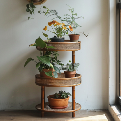 Flower stand, storage rack, balcony ironwork guardrail, hanging flower stand, window sill railing, plant flowerpot stand, succulent and green vine stand - Image 5