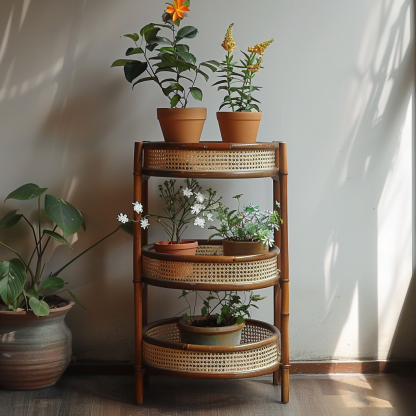 Flower stand, storage rack, balcony ironwork guardrail, hanging flower stand, window sill railing, plant flowerpot stand, succulent and green vine stand - Image 4