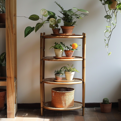 Flower stand, storage rack, balcony ironwork guardrail, hanging flower stand, window sill railing, plant flowerpot stand, succulent and green vine stand - Image 2