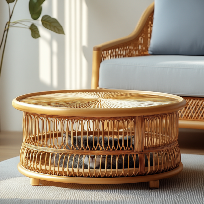 Pet bed, wicker dog bed, cat bed, American-style retro solid wood animal house furniture, Teddy Bichon Frise dog mattress - Image 8