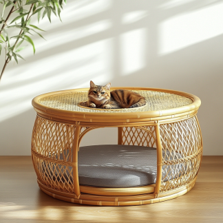 Pet beds, wicker dog beds, cat beds, American-style animal houses, furniture, sleeping bags, thickened and warm cat pet mattresses