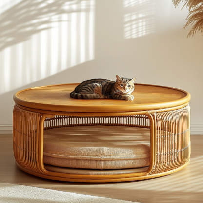 Pet beds, wicker dog beds, cat beds, American-style animal houses, furniture, sleeping bags, thickened and warm cat pet mattresses - Image 6