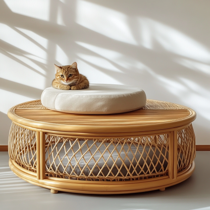 Pet beds, wicker dog beds, cat beds, American-style animal houses, furniture, sleeping bags, thickened and warm cat pet mattresses - Image 5