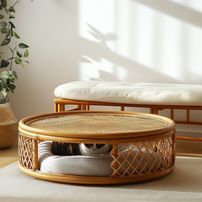 Pet beds, wicker dog beds, cat beds, American-style animal houses, furniture, sleeping bags, thickened and warm cat pet mattresses - Image 4