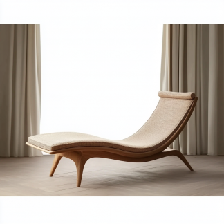 Wabi-sabi style solid wood rattan rocking chair, a modern and simple Japanese wabi-sabi style retro solid wood rattan rocking chair