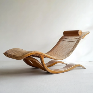 Solid wood rocking chair, balcony home leisure lounge chair, large single chair, lazy person's nap chair, redwood leisure chair