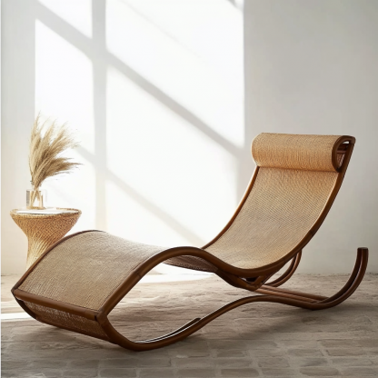 Outdoor lying bed, hotel, homestay, swimming pool, beach, lounge chair, designer resort, courtyard, rattan weaving, popular outdoor - Image 3