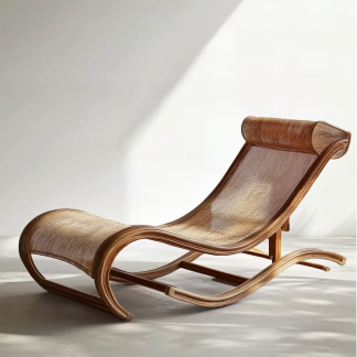 Outdoor leisure lounge chair, outdoor villa hotel swimming pool beach rattan lounge chair, designer homestay bed