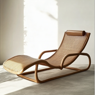 Outdoor lying bed, hotel, homestay, swimming pool, beach, lounge chair, designer resort, courtyard, rattan weaving, popular outdoor