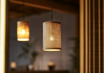 Wabi-sabi style rattan dining room chandelier, living room and bedroom bedside lamp, modern, simple, light luxury and high-end standing table lamp - Image 2