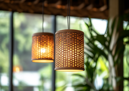 Wabi-sabi style rattan chandelier, living room, dining room, tea room, bamboo chandelier, Chinese-style creative and personalized homestay bamboo art chandelier - Image 6
