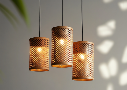 Wabi-sabi style rattan dining room chandelier, living room and bedroom bedside lamp, modern, simple, light luxury and high-end standing table lamp - Image 8